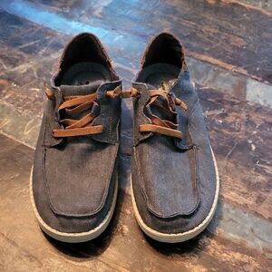 Skechers Blue and Brown Boat Shoes
